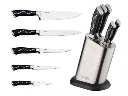 Купить Ножи Erringen кухонные на подставке из нержавеющей стали по низкой цене