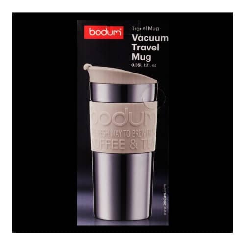Купить Термокружка дорожная Bodum Travel (clip), 0.35л, цвет белый по низкой цене