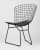 стул обеденный bertoia черный с черной подушкой Купить Стул обеденный Bertoia черный с черной подушкой по низкой цене