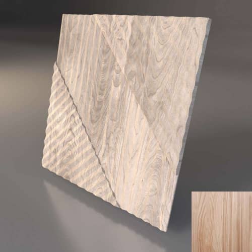 3D панель стеновая Relieffo Mainland (Ясень) Д005Я 600х600х30 мм