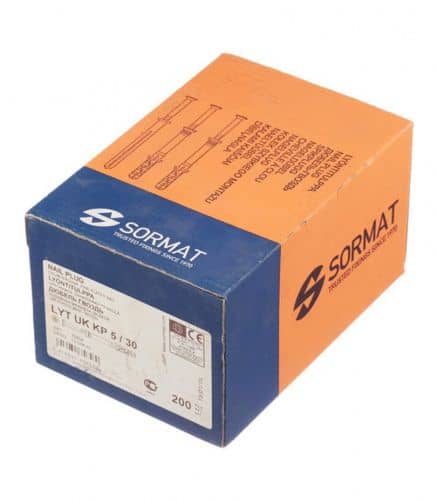 Купить Дюбель Sormat LYT UK KP 5/30 забивной потайной (200 шт) коробка по низкой цене