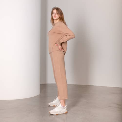 Купить Костюм Lara JS-2001 коричневый по низкой цене