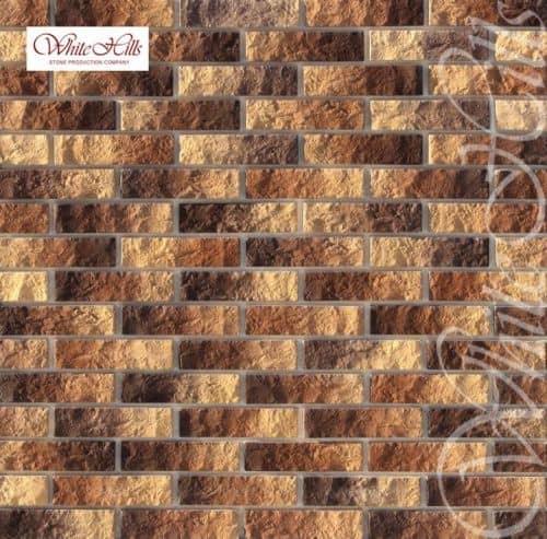 Купить Искусственный камень White Hills Алтен брик 311-40 декоративный коричневый 22х5,5х1,2 см для наружной отделки дома по низкой цене