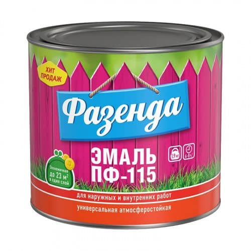 Купить Эмаль ТЕКС Фазенда ПФ-115 серая 1,9 кг по низкой цене