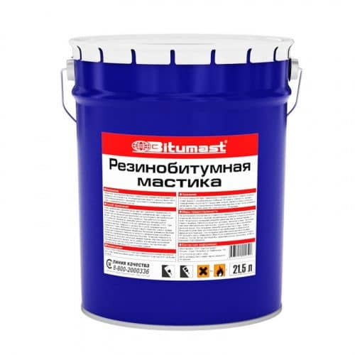 мастика bitumast резинобитумная металлическое ведро, 21,5 л Купить Мастика Bitumast резинобитумная металлическое ведро, 21,5 л по низкой цене