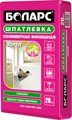 Купить Шпатлевка Боларс Super полимерная финишная 20 кг по низкой цене