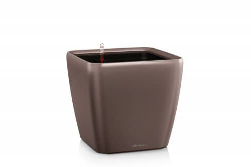Купить Кашпо Lechuza Quadro LS Complete taupe high gloss 43x43x40 см по низкой цене