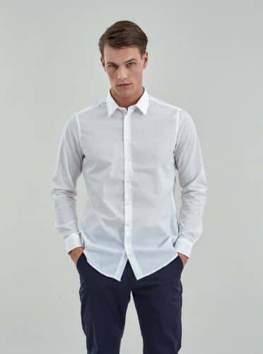 Купить Рубашка Piazza Italia белая по низкой цене