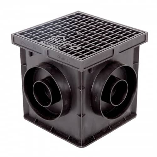 Купить Комплект Gidrolica (дождеприемник 229u - 1шт, перегородка-сифон 210 - 2 шт, корзина для дождеприемника 215 - 1 шт, решетка пластиковая 208 - 1шт) по низкой цене