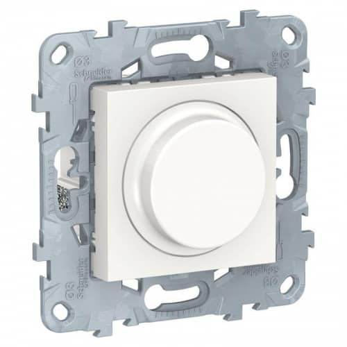 Купить Светорегулятор UNICA NEW LED поворотно-нажимной универс. 5-200Вт бел. SchE NU551418 по низкой цене