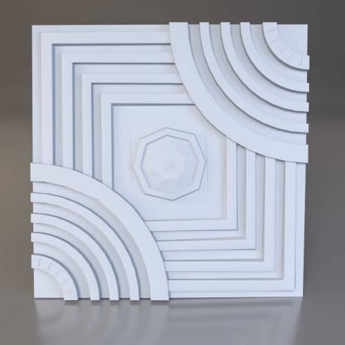 3D панель стеновая Relieffo Diameter 048 из пенополиуретана 600х600х30 мм