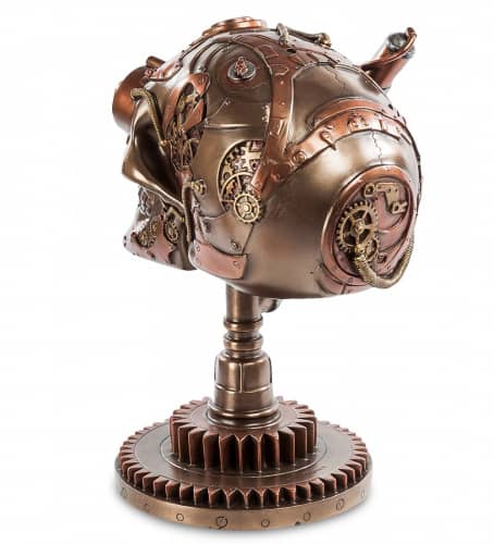 Купить Статуэтка Veronese Череп WS-388 в стиле Стимпанк по низкой цене