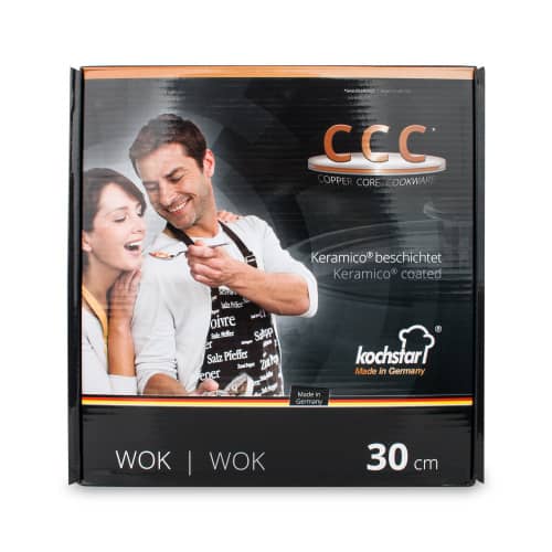 Купить Вок KOCHSTAR NEO Yellow эмалированный, диаметр 30 см, 3,8 л по низкой цене