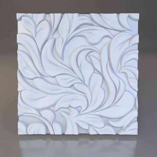 3D панель стеновая Relieffo Calmness 042 из пенополиуретана 595x595x30 мм