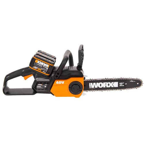 Купить Пила цепная WORX WG381 аккумуляторная 40 В шина 12 30 см АКБ и ЗУ по низкой цене
