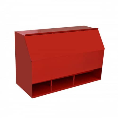 Купить Ящик для песка красный 0.3 м3 1200х500х600 по низкой цене