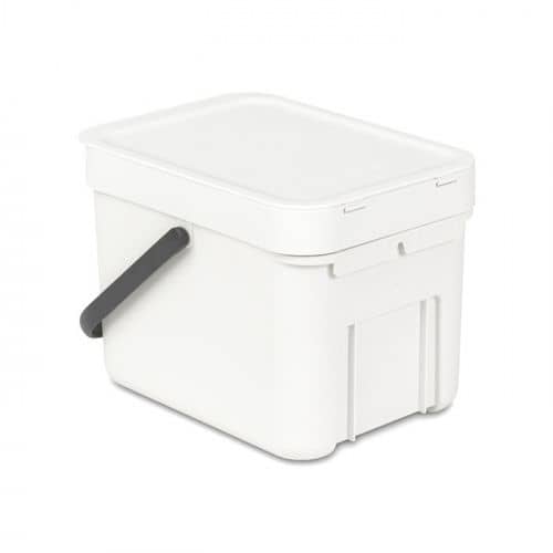 Купить Ведро Brabantia Sort & Go мусорное, встраиваемое, белое, 6 л по низкой цене