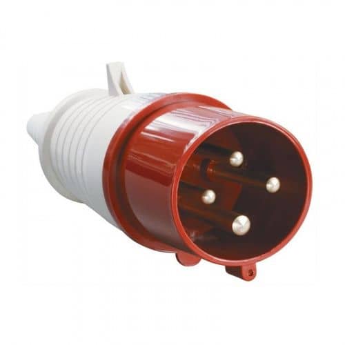 Купить Вилка переносная 014 3Р+РЕ 16А 380В IP44 по низкой цене