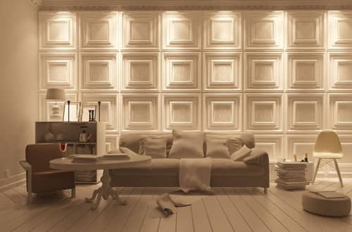 3D панель стеновая Relieffo Mirror 035 из пенополиуретана 600x600x30 мм