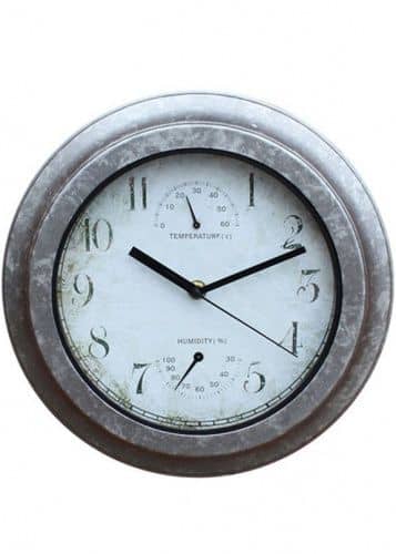 Купить Уличные садовые часы Galvanized Effect Briers по низкой цене