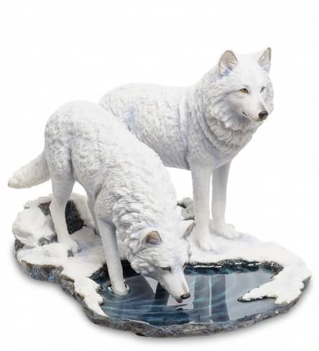 Купить Статуэтка Veronese Пара волков WS-847 по низкой цене