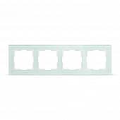 Купить Рамка Smartbuy Нептун 4 поста стекло бело-зеленая по низкой цене