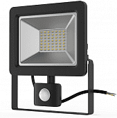 Купить Прожектор Gauss Elementary 628511350 с датчиком движения 50W IP65 6500К черный светодиодный по низкой цене