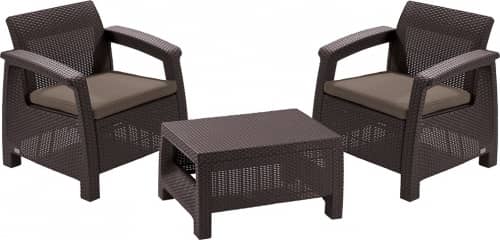 Купить Комплект плетеной мебели Allibert Corfu Balcony Set по низкой цене