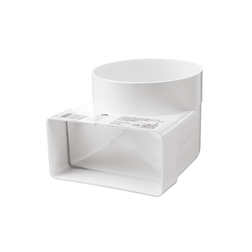 Купить Колено VENTS, соединительное 721, d=100 мм, 120x60 мм по низкой цене