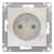 Купить Розетка Schneider Electric Атлас Дизайн без заземления без рамки жемчуг по низкой цене