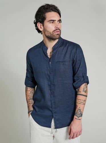 Купить Рубашка Piazza Italia синяя по низкой цене