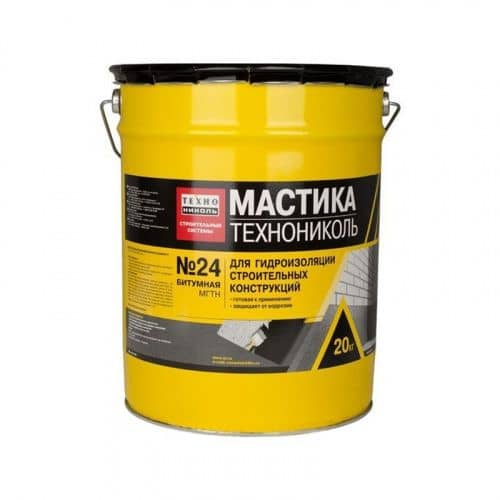 Купить Мастика Технониколь №24 МГТН битумная, гидроизоляционная, 20 кг по низкой цене