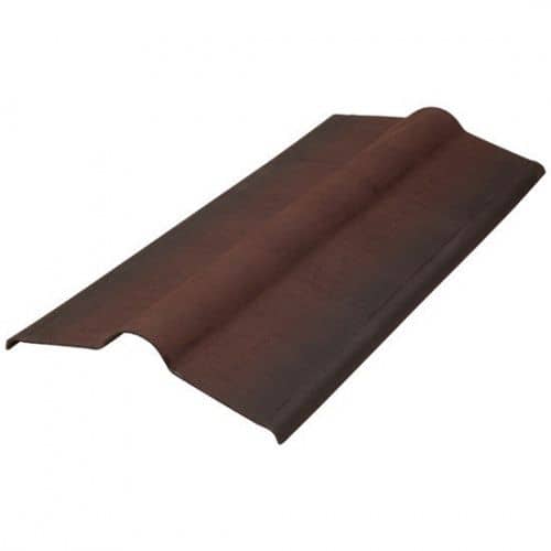 Купить Коньковый элемент Черепица Ондулин коричневый, 1035х360 мм по низкой цене