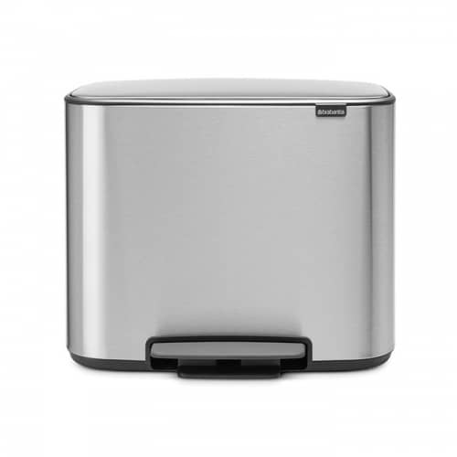 Купить Бак Brabantia Pedal Bin Bo мусорный, стальной матовый, FPP, 3х11 л по низкой цене