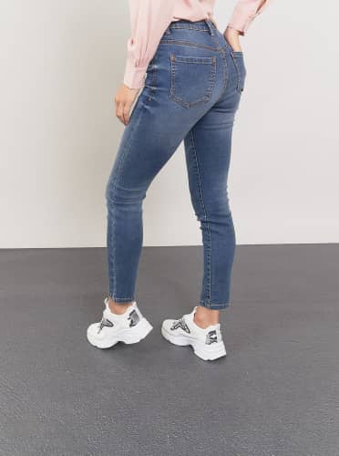 Купить Джинсы Piazza Italia Skinny fit деним по низкой цене