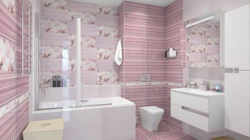 Купить Плитка Gracia Ceramica Rapsodia violet 01 настенная 25х60 см по низкой цене