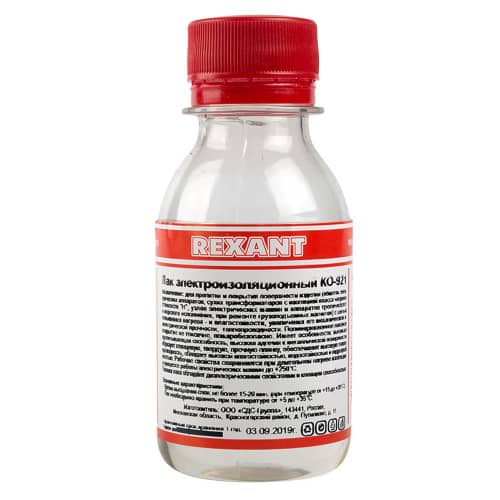 Купить Лак электроизоляционный REXANT KO-921, 100 мл по низкой цене