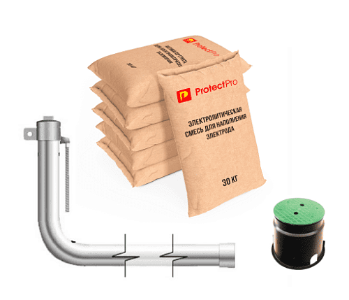 Купить Комплект электролитического заземления горизонтальный, 12 м по низкой цене