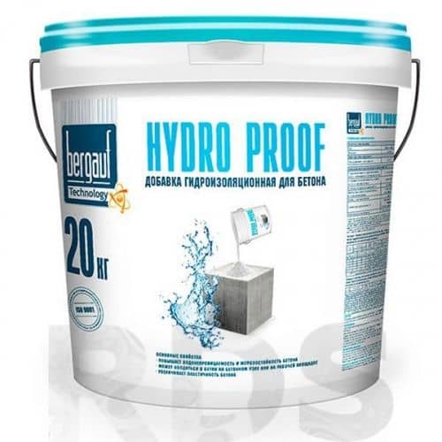 Купить Гидроизоляция Bergauf B-Isol Hydro Proof добавка гидроизоляционная для бетона 20 кг по низкой цене