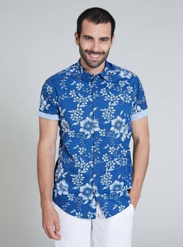 Купить Рубашка Piazza Italia голубая по низкой цене