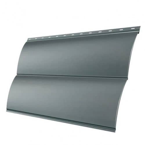 Купить Сайдинг Grand Line Блок-хаус Pe Ral 7005, металлический, 0,5 мм для наружной отделки дома по низкой цене