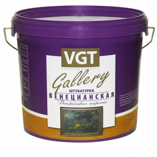 Купить Штукатурка VGT Gallery Венецианская декоративная белая 16 кг по низкой цене