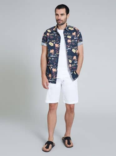 Купить Рубашка Piazza Italia тёмно-синяя по низкой цене