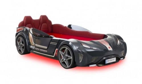 Купить Кровать-машина Cilek Carbed  GTi, цвет антрацит, 90х195 см по низкой цене