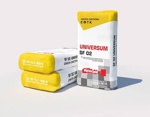 Купить Шпаклевка армирующая SF 02 Universum для создания защитного слоя плит теплоизоляции по низкой цене