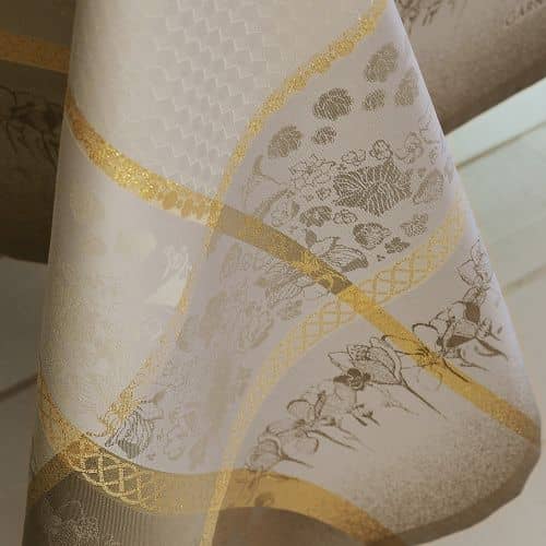 Купить Скатерть Garnier–Thiebaut Perce-Neige какао, 174х304 см по низкой цене