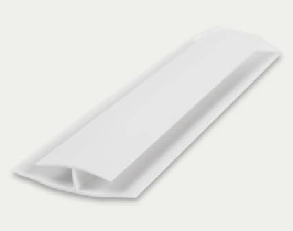 Планка для панелей ПВХ H, соединительная,, 3 м, ПВХ, белая