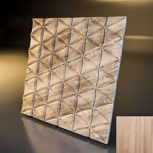 3D панель стеновая Relieffo Constellation (Ясень) Д036Я 600х600х30 мм