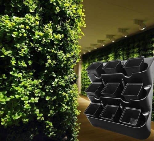 Купить Вертикальный сад BOXSAND 9 с горшками 1,6 литра по низкой цене