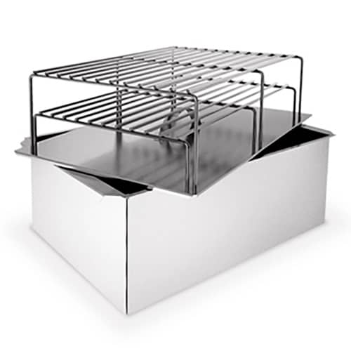 Купить Коптильня из нержавеющей стали Grillux Smoky Star двухъярусная по низкой цене